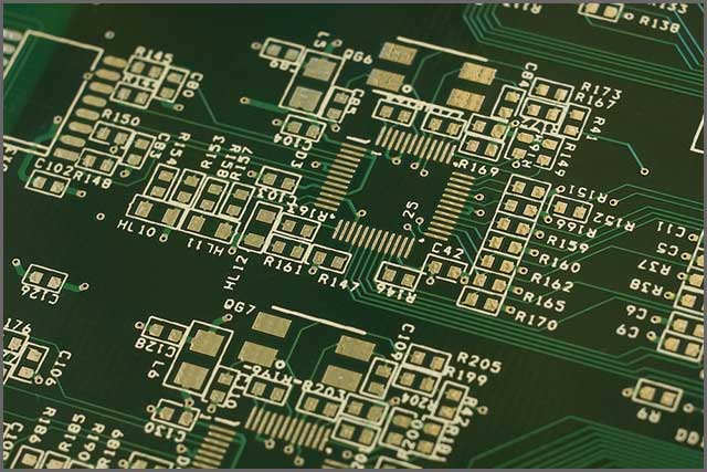 A printed circuit board with multiple layers