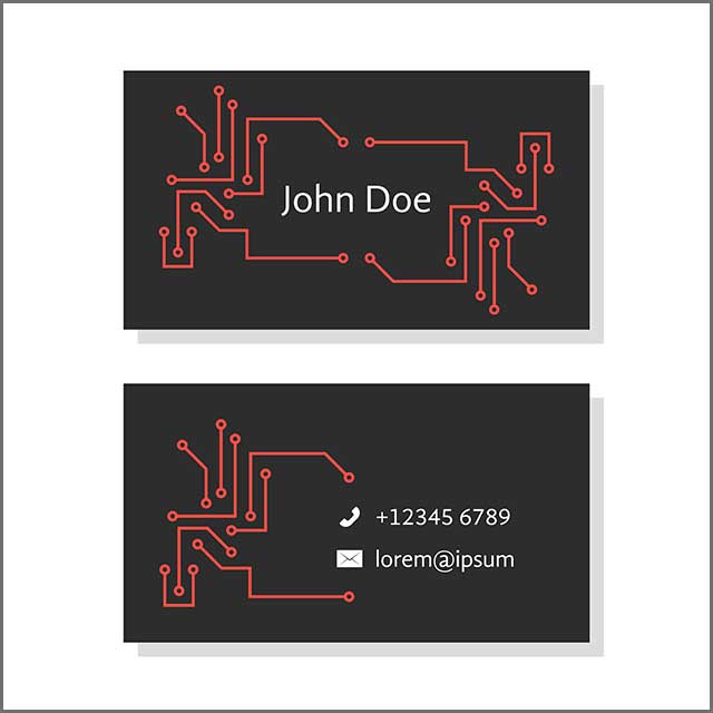 PCB Business card concept