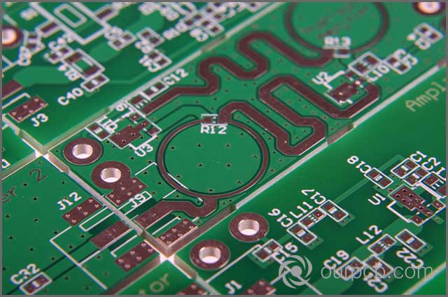 a microwave’s PCB with a managed planar