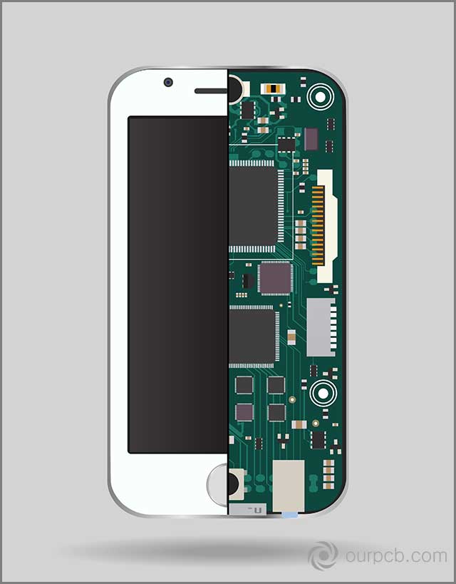 Circuit boards configured into a mobile device