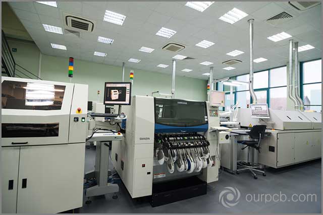 Choose the right PCB prototyping partner. Production of electronic components at the high-tech factory