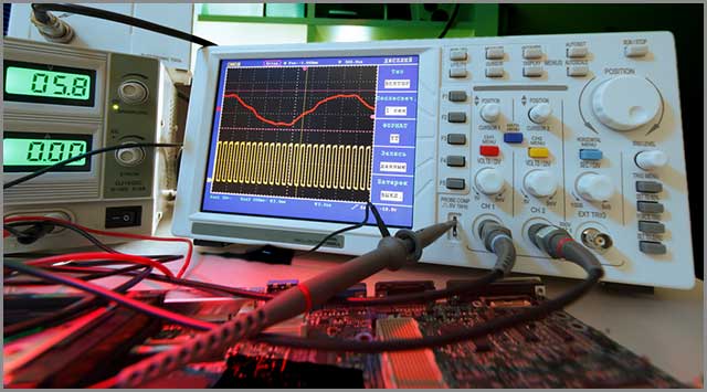 PCB testing in process for any programming errors