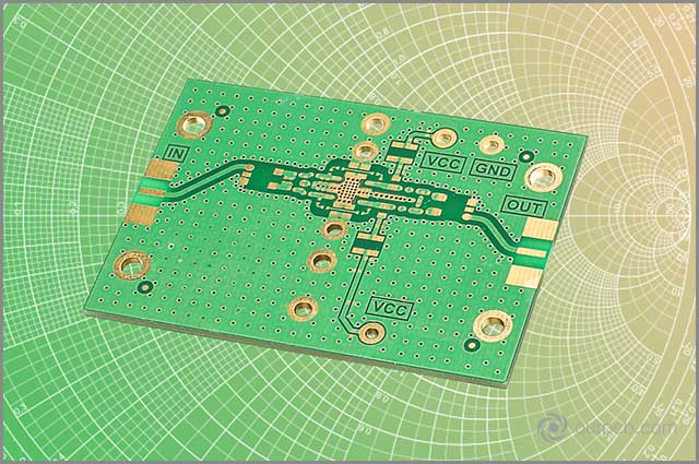 a radio frequency electronics circuit design which may be using Rogers’s material