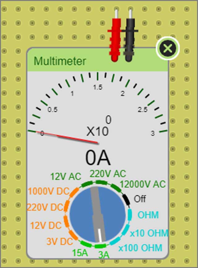 multimeter in DCACLab