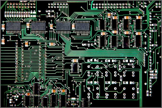 It shows a well-adjusted Eagle PCB