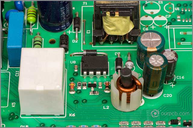 electronic components which may expand due to an increase in temperature of Rogers PCB