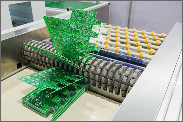 An operation plant that conducts HASL finish to PCB