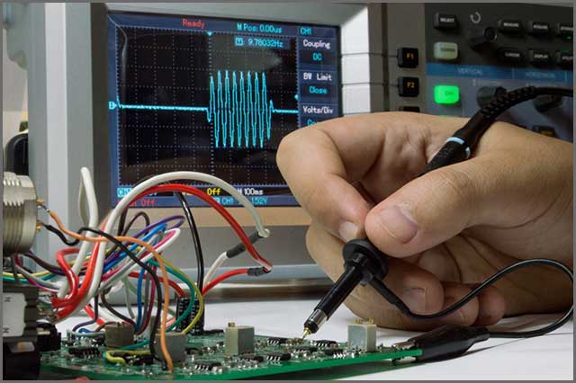 A test of signal power on an impedance control PCB