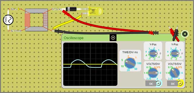 oscilloscope in DCACLab