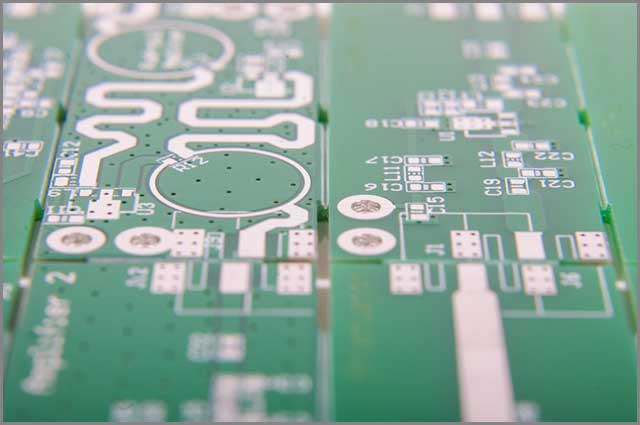 a sample of the FR4 material on a PCB