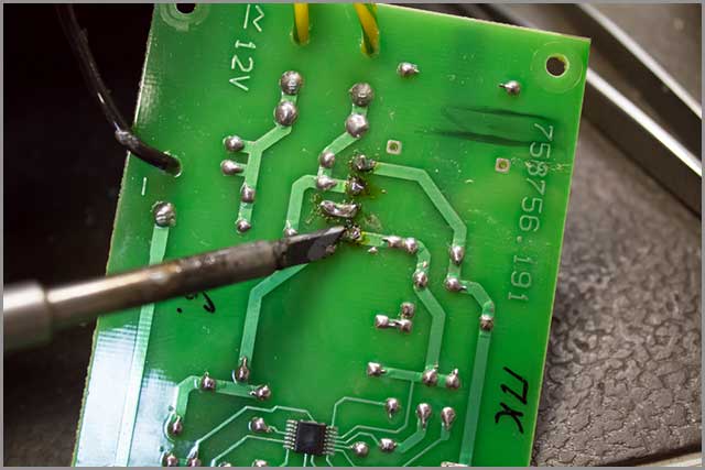 PCB soldering A pic of a diode bridge