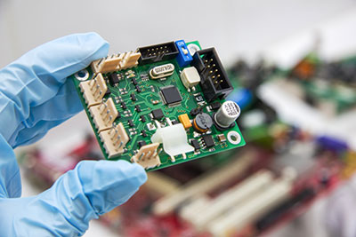 A fully functional PCB circuit board