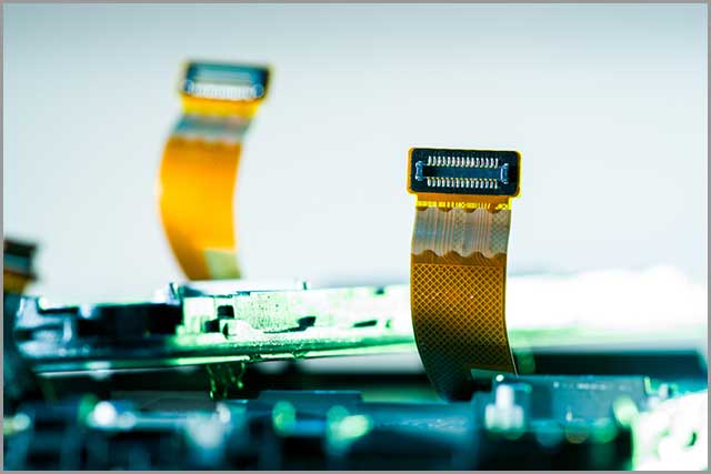 This is a rigid-flexible circuit board
