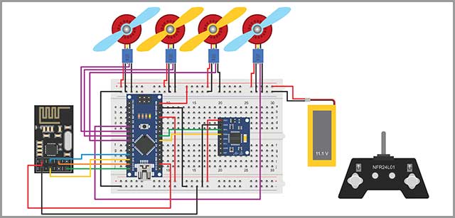 Drone Circuit Board Diagram