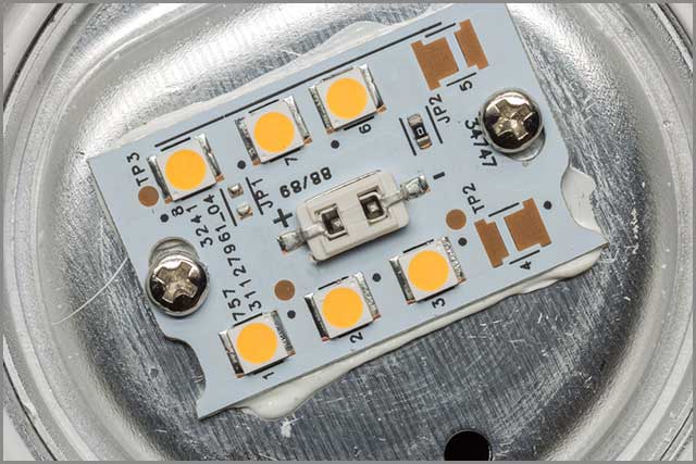 An aluminum PCB that bears LED lights