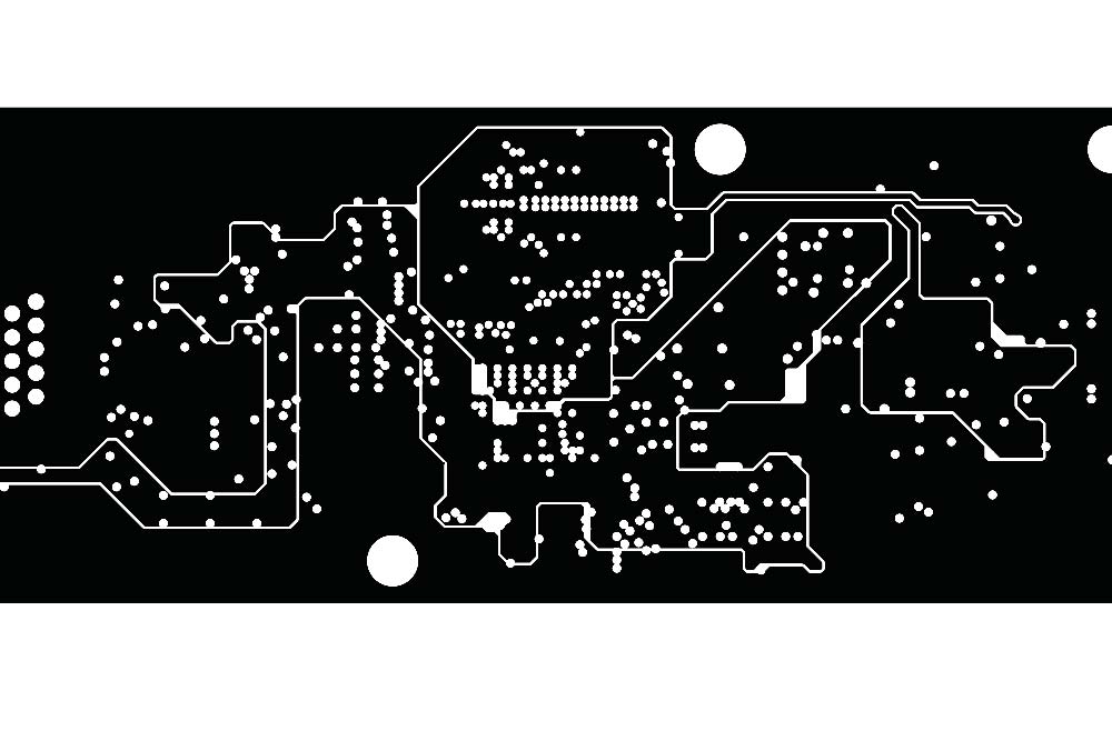 A Gerber file of a PCB layout’s inner layers