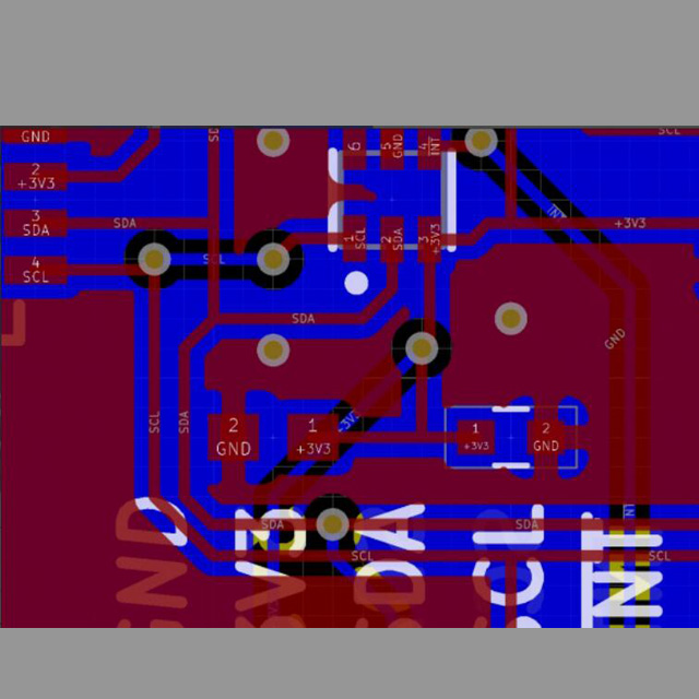 KiCad-SDA and SCL lines