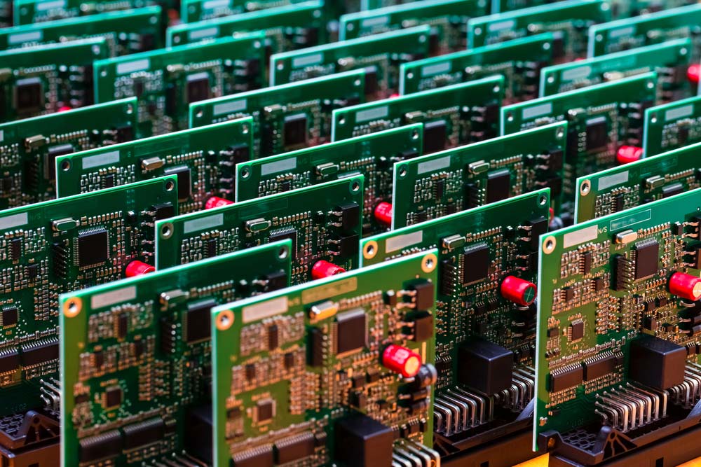 A batch of PCBs produced for automotive applications