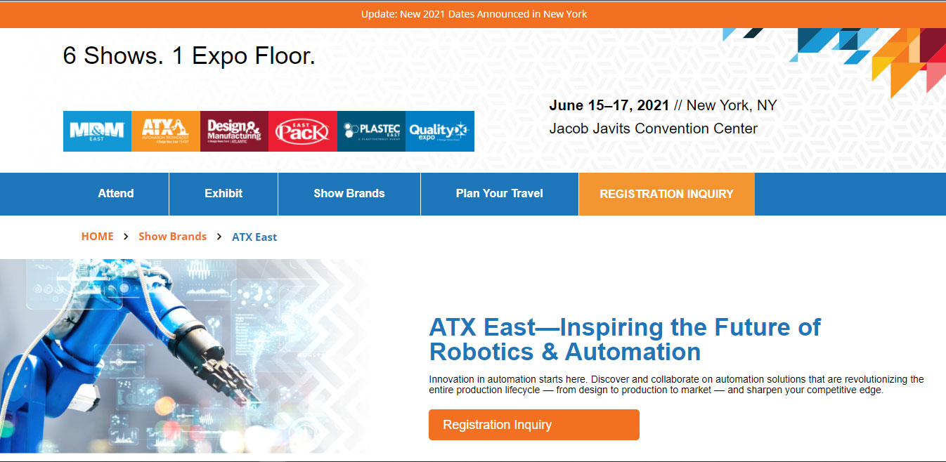 Automation Technology Expo East