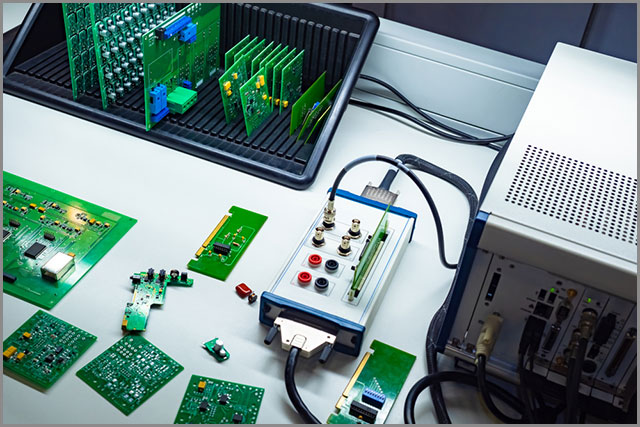 Quality control of printed circuit boards.