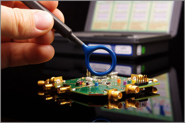 Electromagnetic compatibility (EMC) engineers perform EMC troubleshooting and measurement