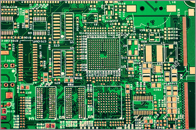 an intricate PCB design