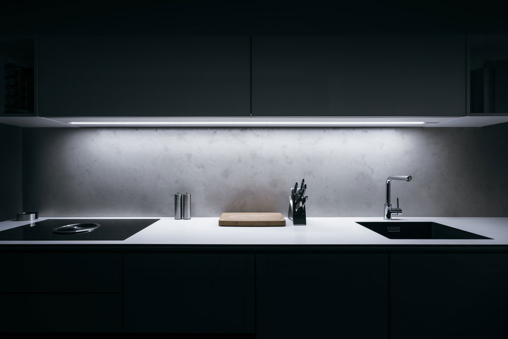 Kitchen Cabinet Lighting Using LED Strip Lights