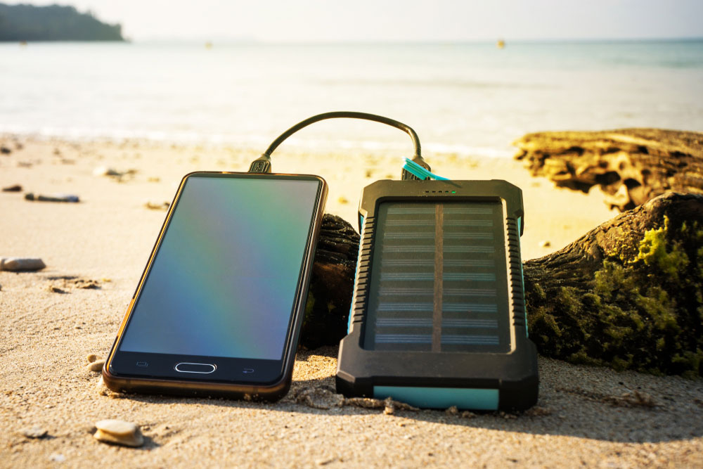 A solar power bank