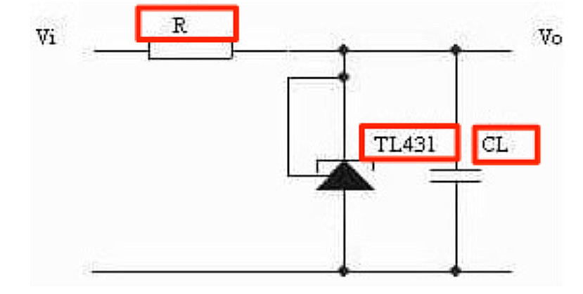 Circuit diagram of Precision reference voltage source