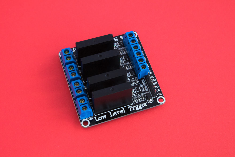 Four solid state relay modules