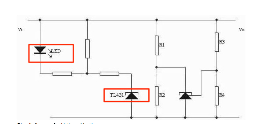 Circuit diagram for Voltage Monitor