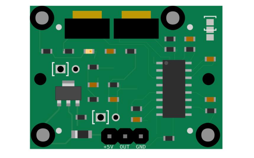 Motion detector printed circuit board