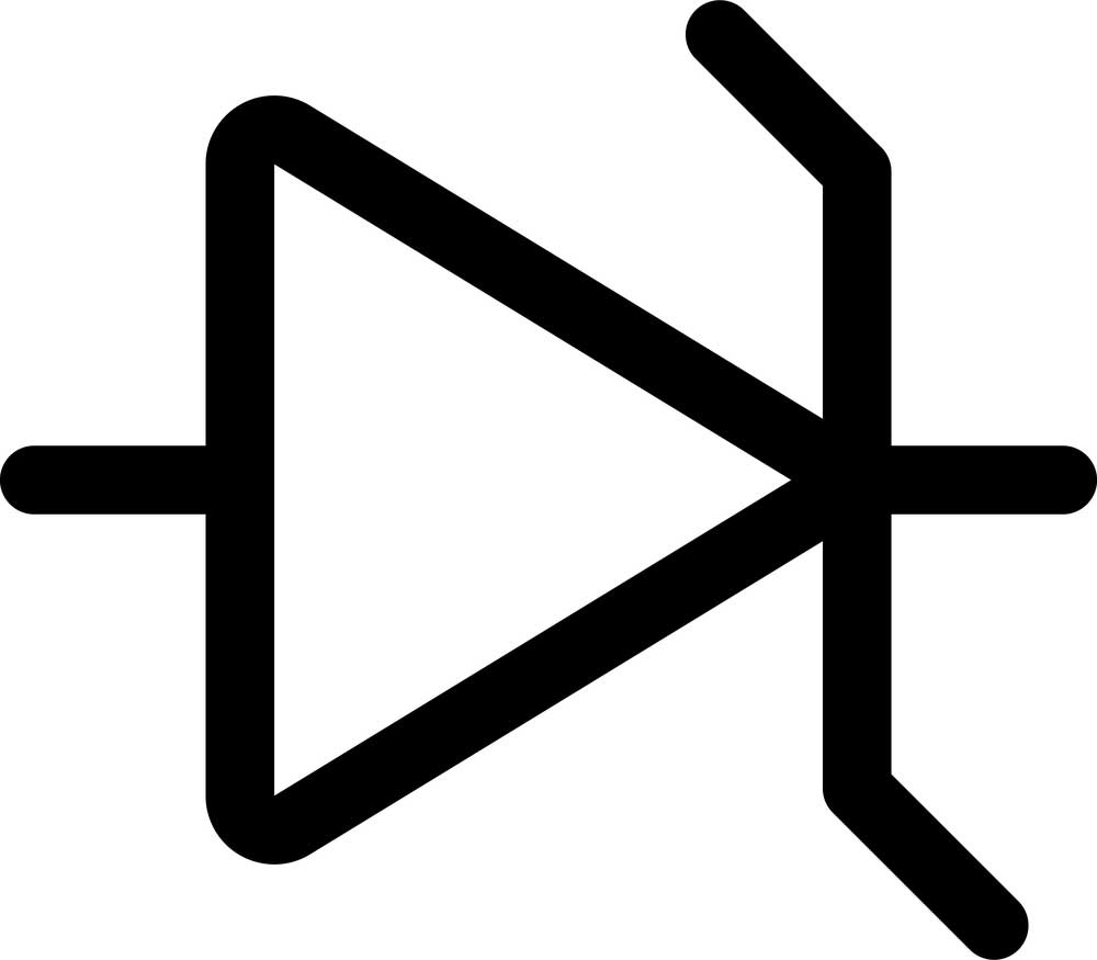 Figure 1: Symbol of a Zener Diode 