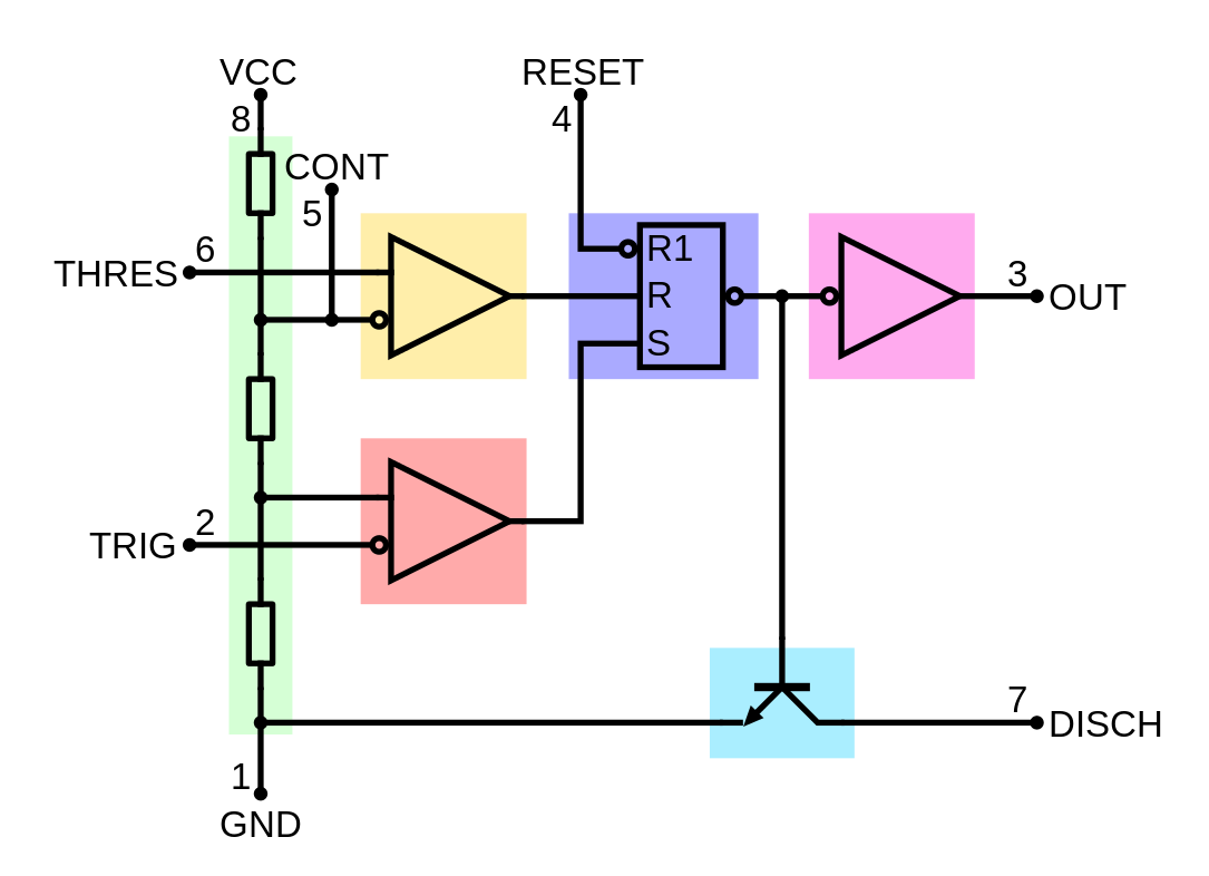 Led for a timer delay circuit