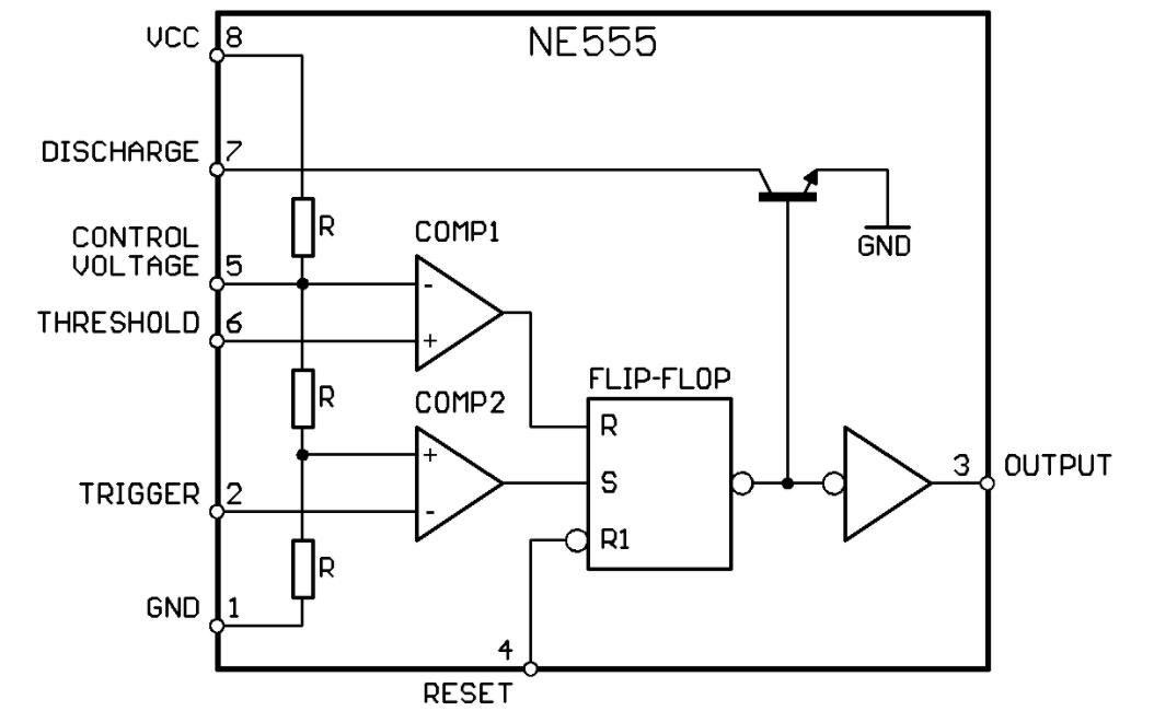 555 delay IC circuit