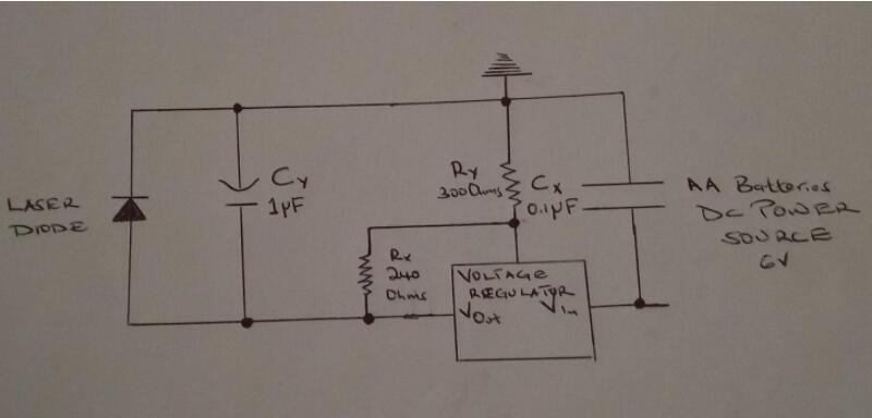 An illustration of a Laser Diode Driver Circuit