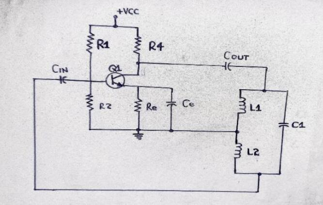 Hartley oscillator circuit 