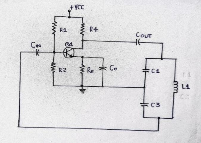 Colpitts oscillator circuit 