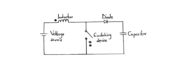 Boost converter circuit diagram 