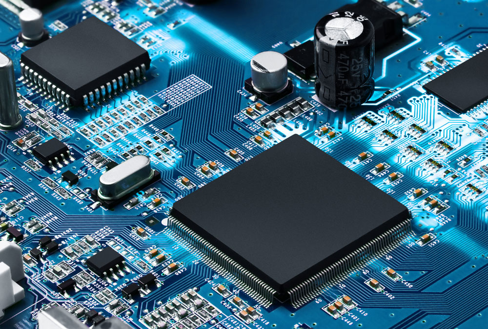 Electronic Circuit Board With Processor