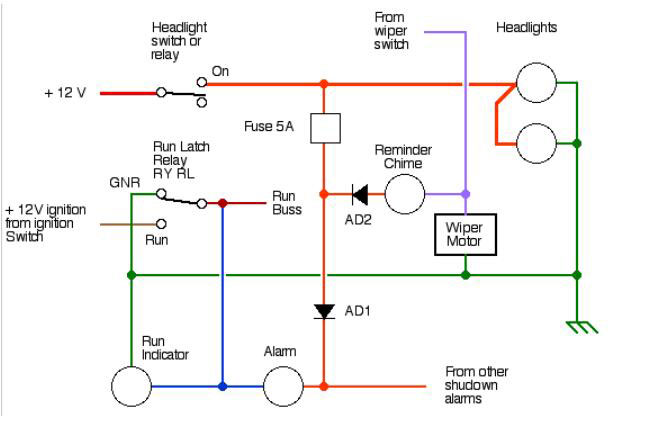 Circuit Diagram of alarm clock