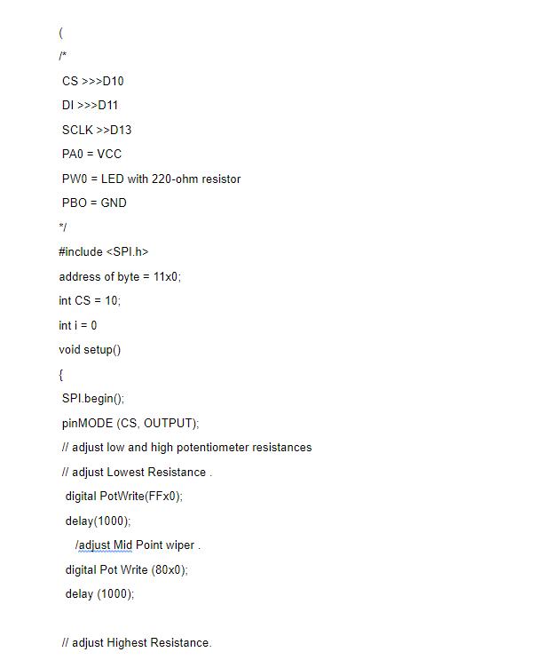 The Arduino Code