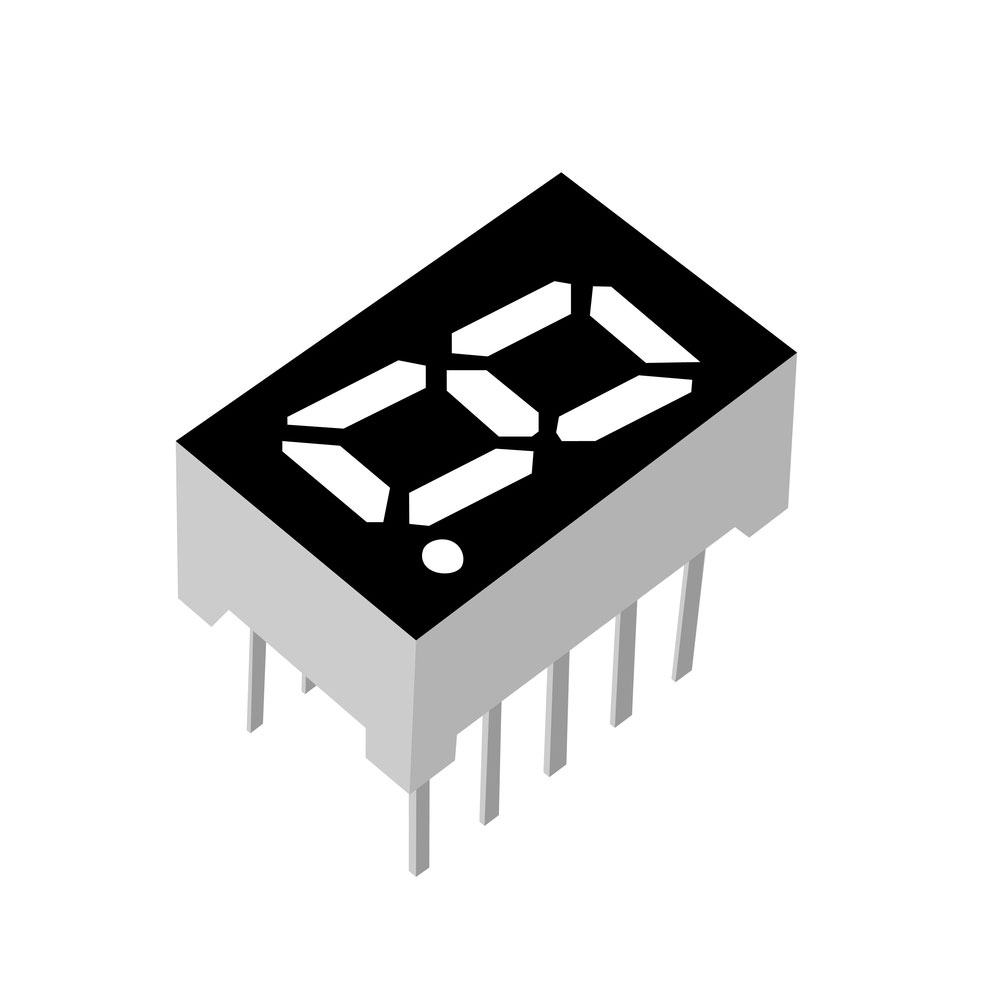 seven segments digit display