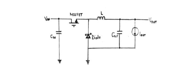 Circuit of a buck converter 