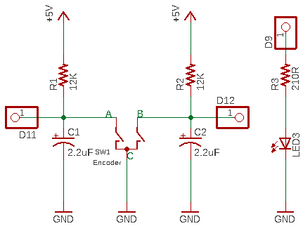 Mouse Rotary Encoder Circuit Diagram