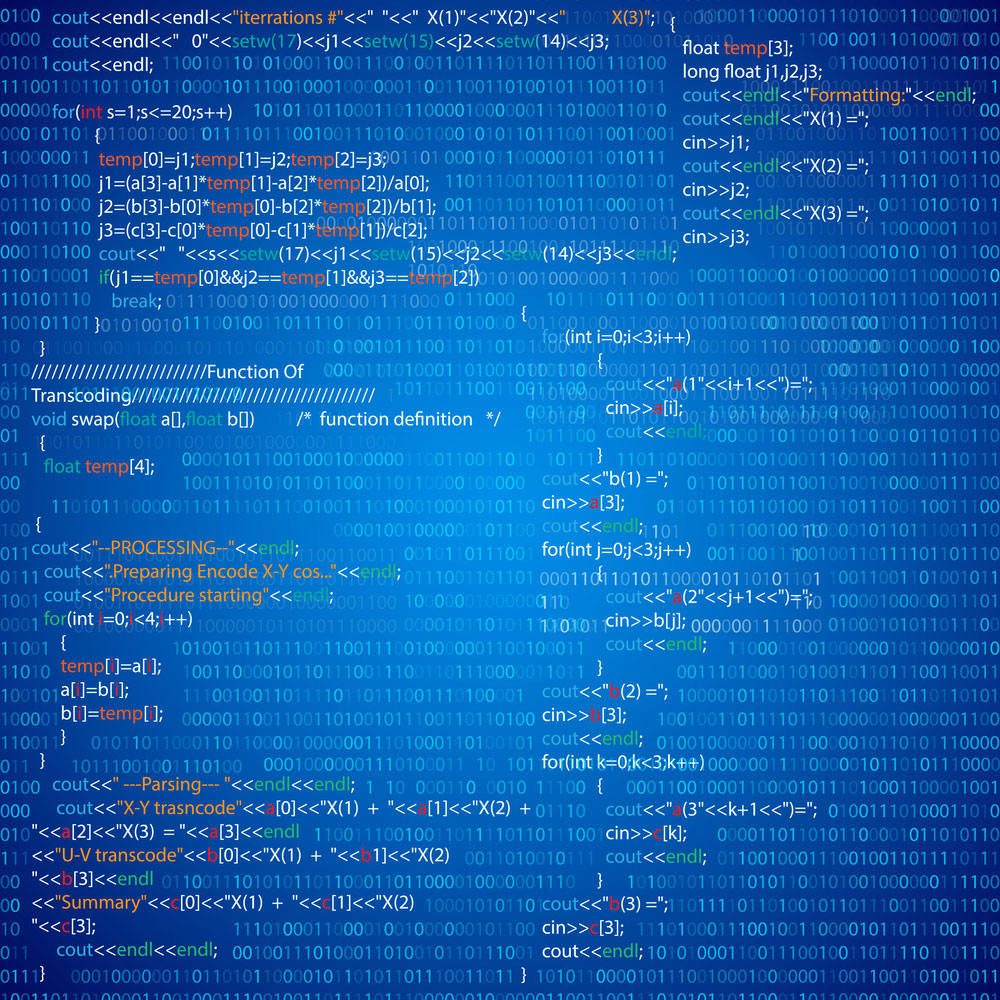 Procedure code abstract picture