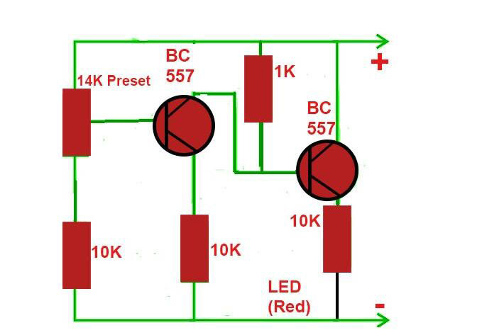 LED Switching Off Circuit Diagram