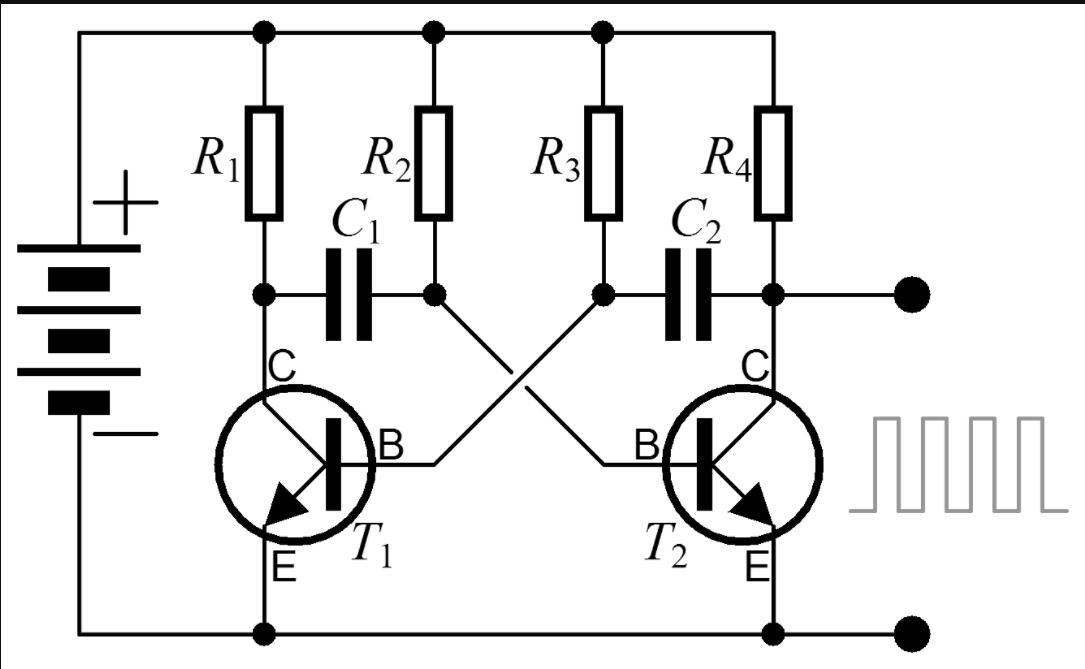Astable multivibrator circuit diagram