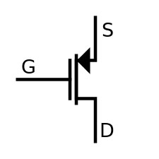 P-Channel MOSFET symbol