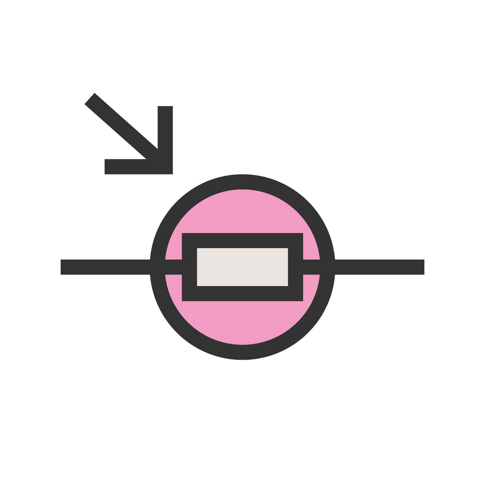 LDR symbol with a rectangle